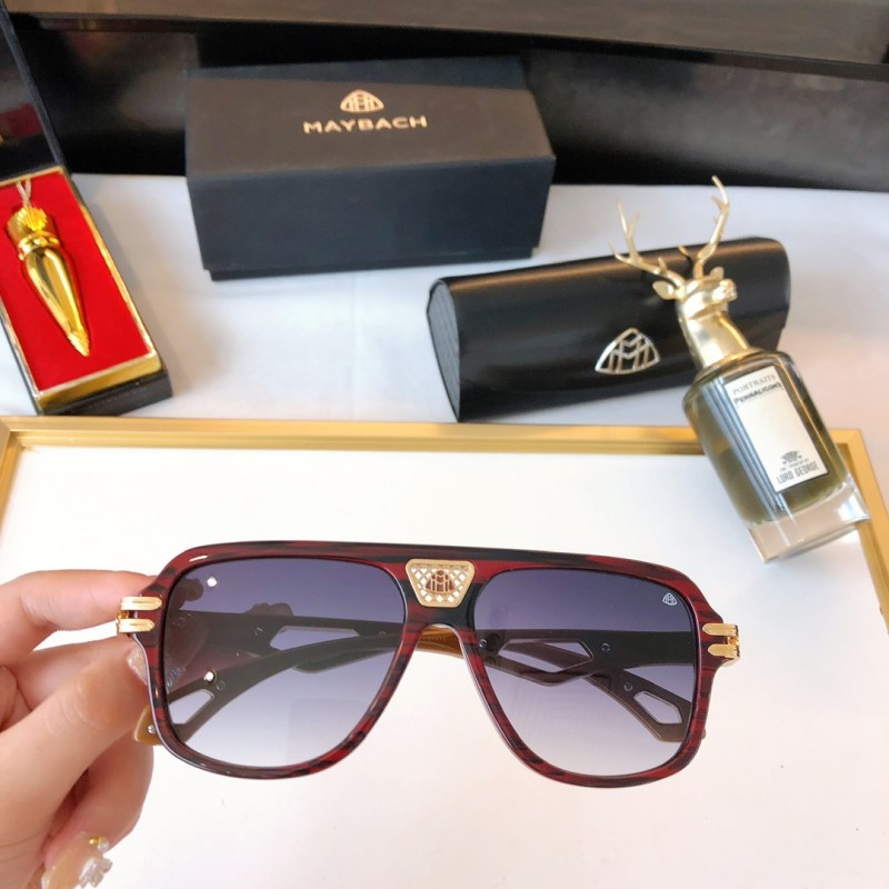 MAYBACH Z33 Sunglasses In Red Gold Gradient Gray