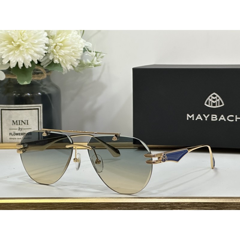 MAYBACH Z65 Sunglasses In Gold Blue Gradient Gray