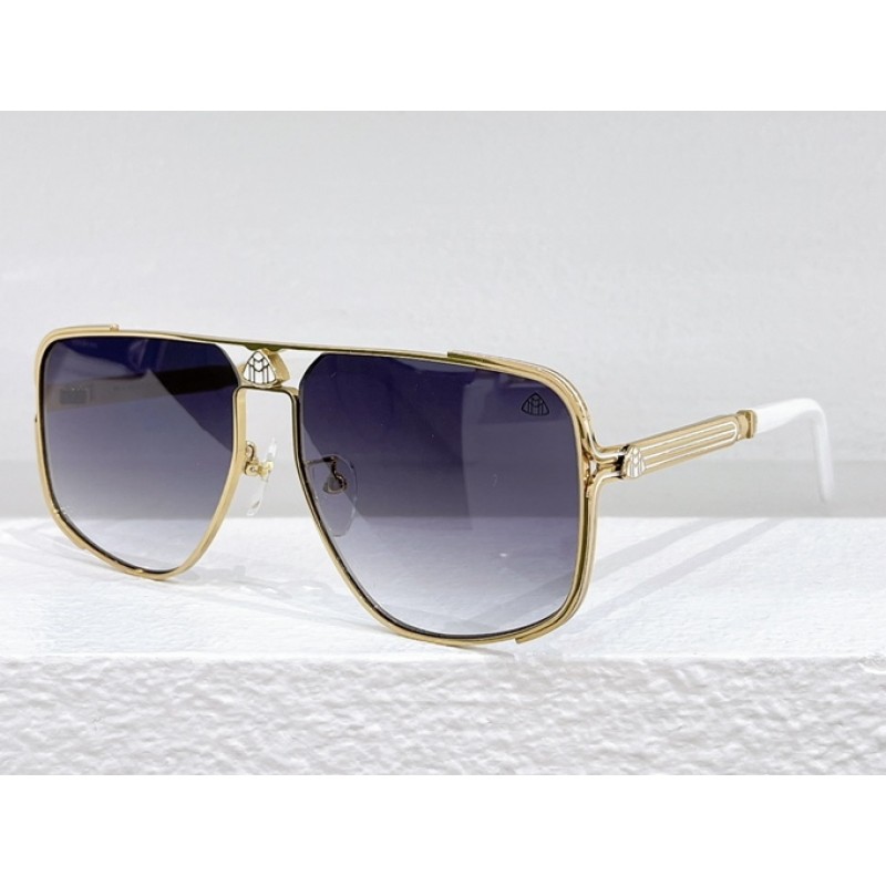 MAYBACH Z64 Sunglasses In Gold White Gradient Gray