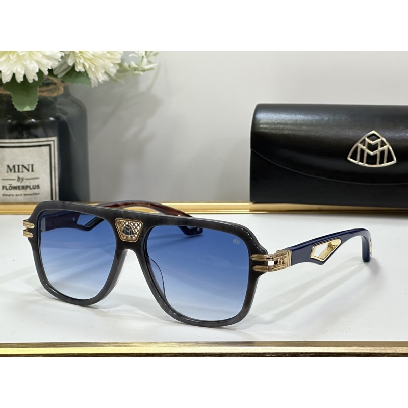 MAYBACH Z33 Sunglasses In Black Gray Gradient Blue
