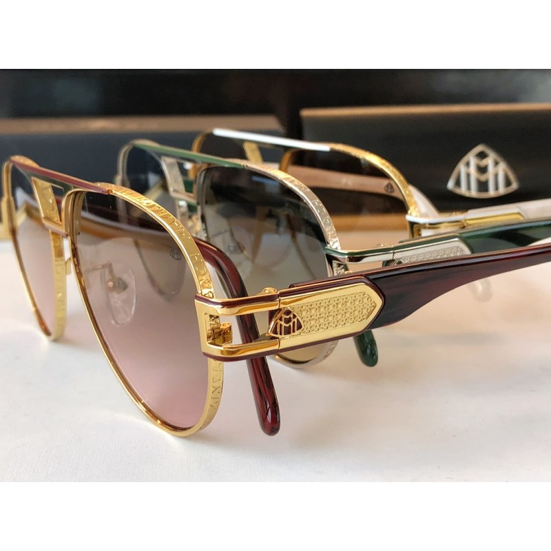 MAYBACH Z63 Sunglasses In Tortoiseshell Gold Tan