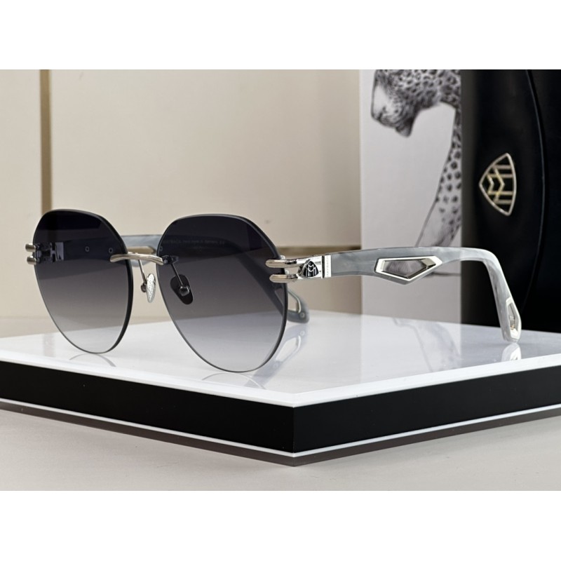 MAYBACH THE WEBEN I Sunglasses In Silver Gray Gradient Gray
