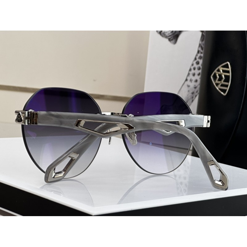 MAYBACH THE WEBEN I Sunglasses In Silver Gray Gradient Gray