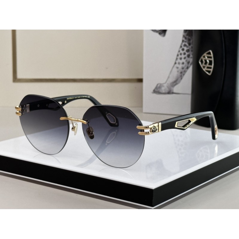 MAYBACH THE WEBEN I Sunglasses In Black Gold Gradient Gray