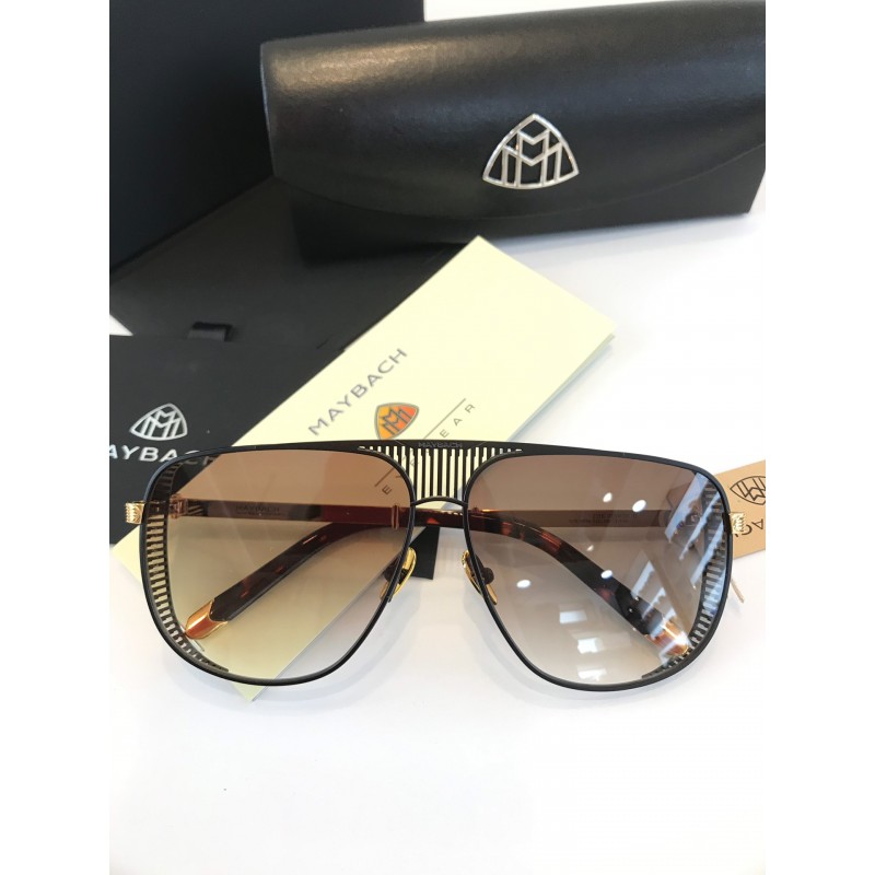 MAYBACH The VISION II Sunglasses In Black Gold Ombre Tan