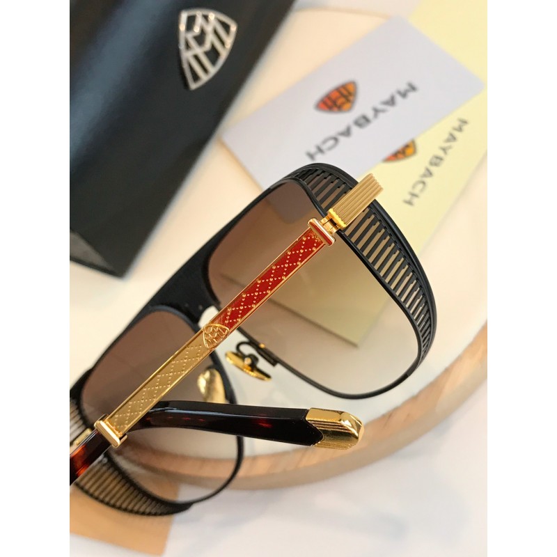 MAYBACH The VISION II Sunglasses In Black Gold Ombre Tan