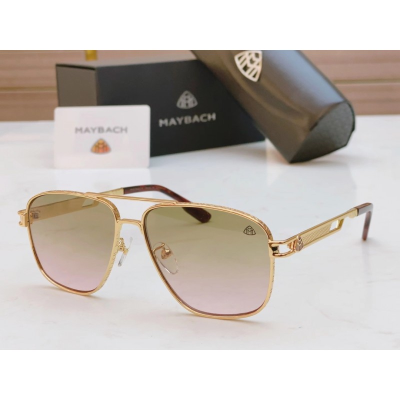 MAYBACH WNB-ET-Z21 Sunglasses In Gold Tan Pink