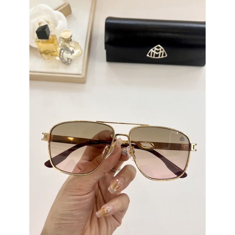 MAYBACH WNB-ET-Z21 Sunglasses In Gold Tan Pink