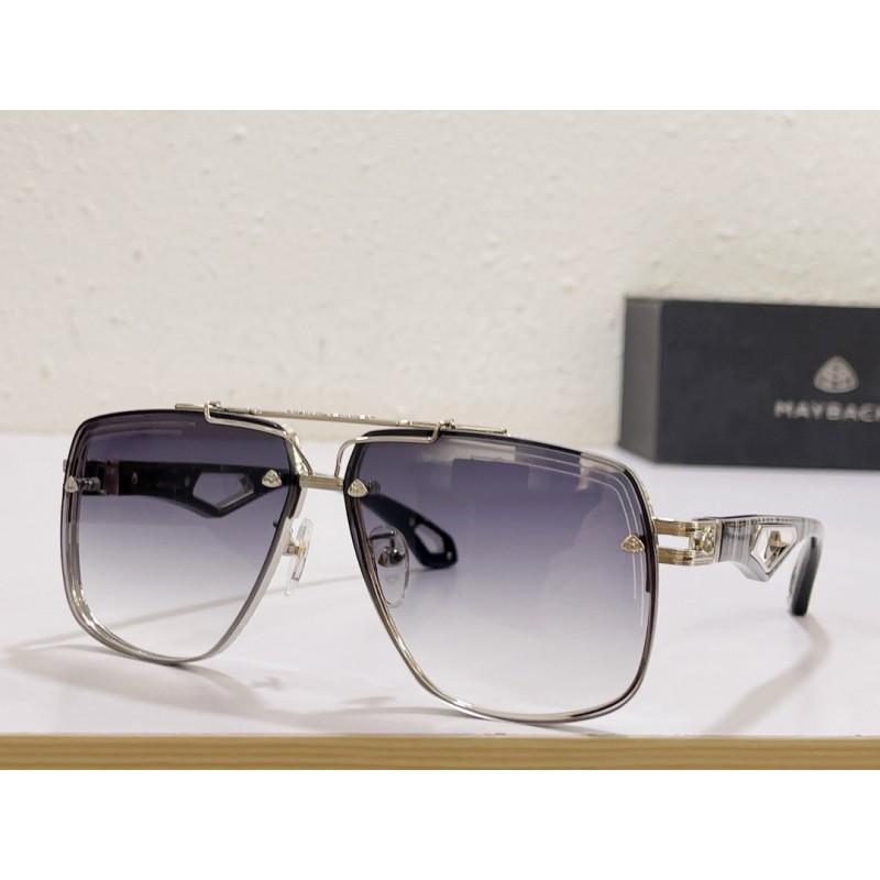 MAYBACH Z35 Sunglasses In Silver Gradient Gray