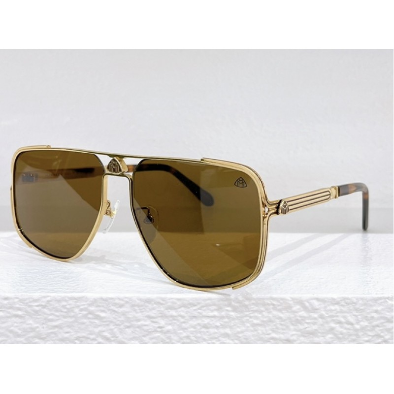 MAYBACH Z64 Sunglasses In Tortoiseshell Gold Tea
