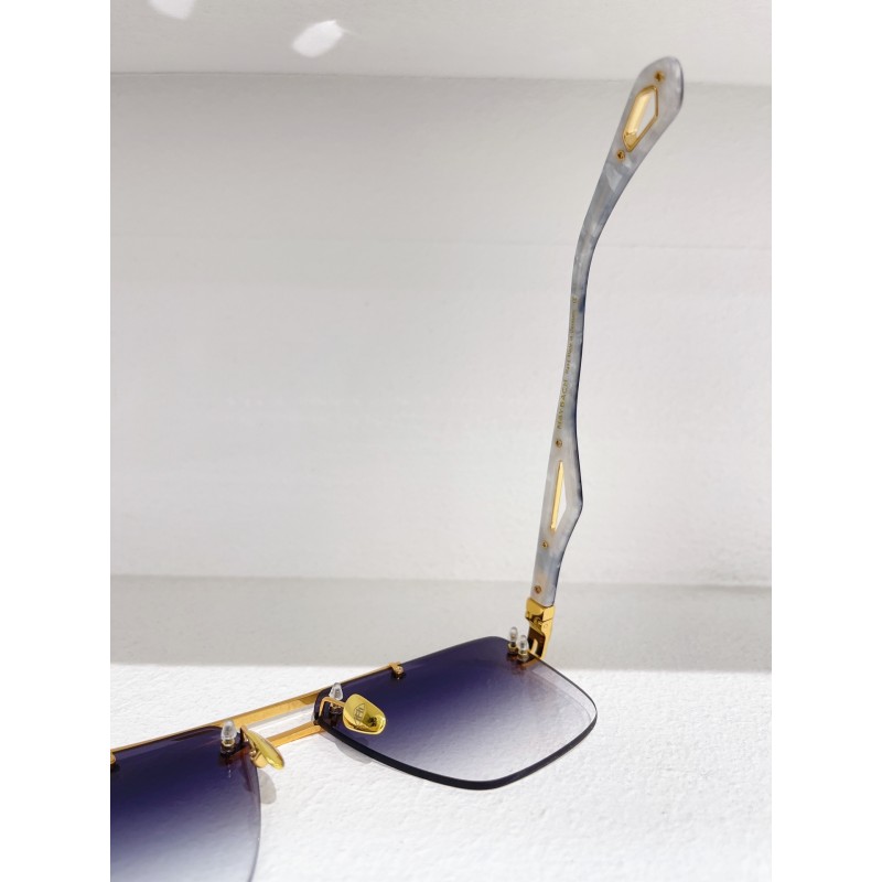 MAYBACH THE PRESIDENT Sunglasses In Gold Blue Gradient Blue