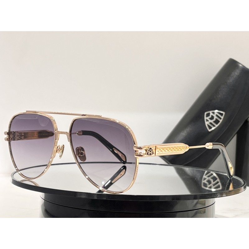 MAYBACH THE WEN Sunglasses In Black Gold Gradient Purple