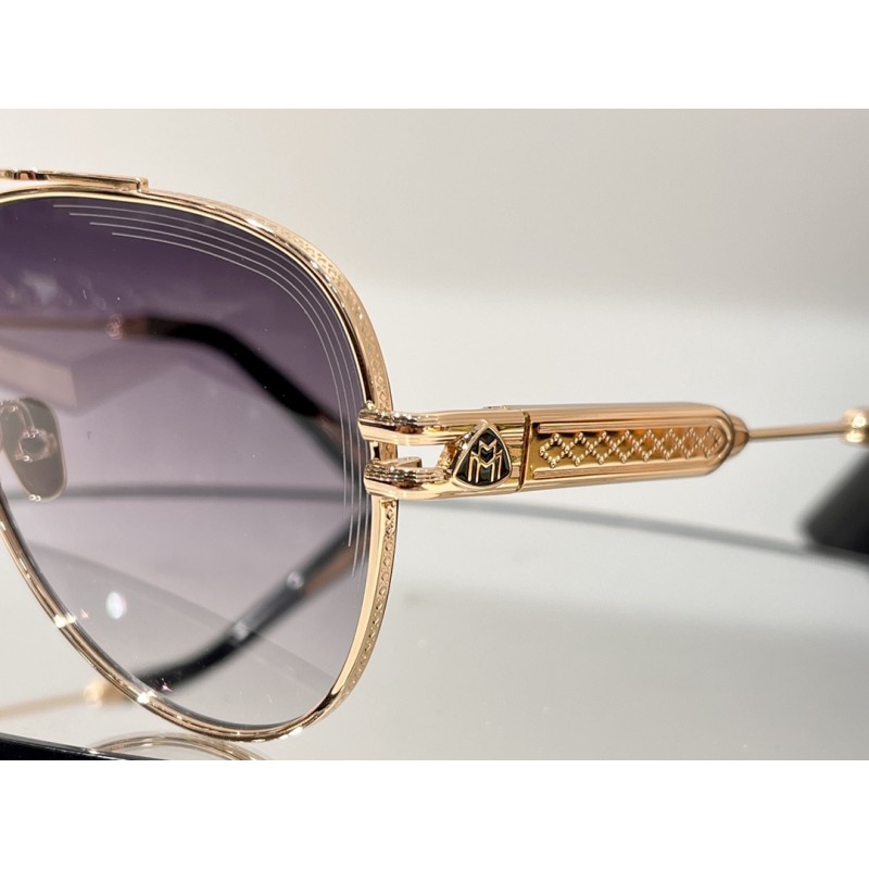 MAYBACH THE WEN Sunglasses In Black Gold Gradient Purple