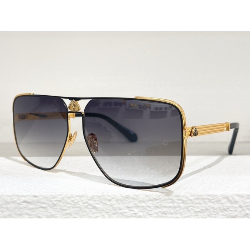 MAYBACH THE PRESENTER Sunglasses In Black Gold Gra...