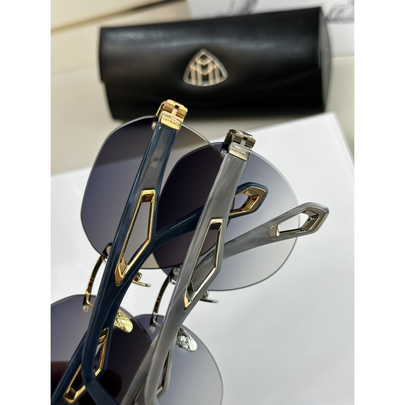 MAYBACH THE WEBEN I Sunglasses In Gold Blue Gradient Purple