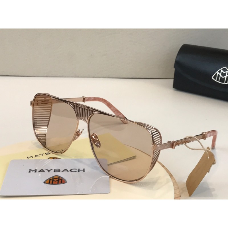 MAYBACH The VISION II Sunglasses In Rose Gold Coated Pink