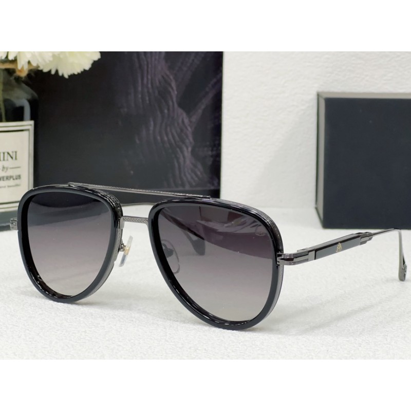 MAYBACH THEG-ABM-Z21 Sunglasses In Black Gunmetal Gradient Gray