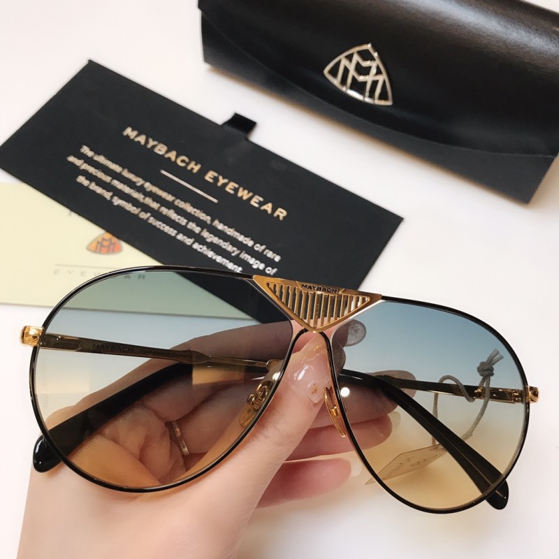 MAYBACH The Roadster Sunglasses In Black Gold Gradient Purple