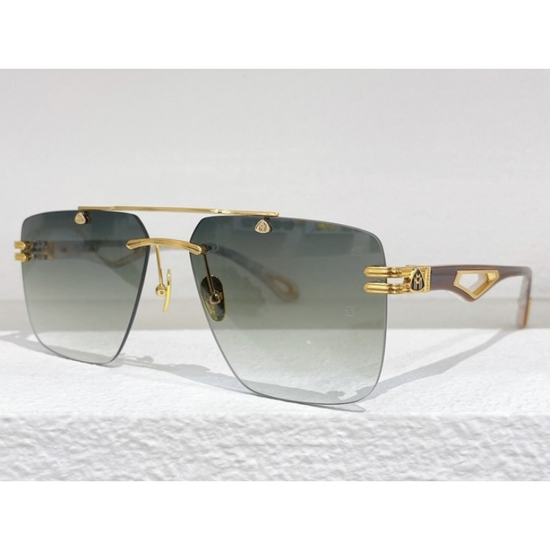 MAYBACH THE PRESIDENT Sunglasses In Gold Red Gradi...