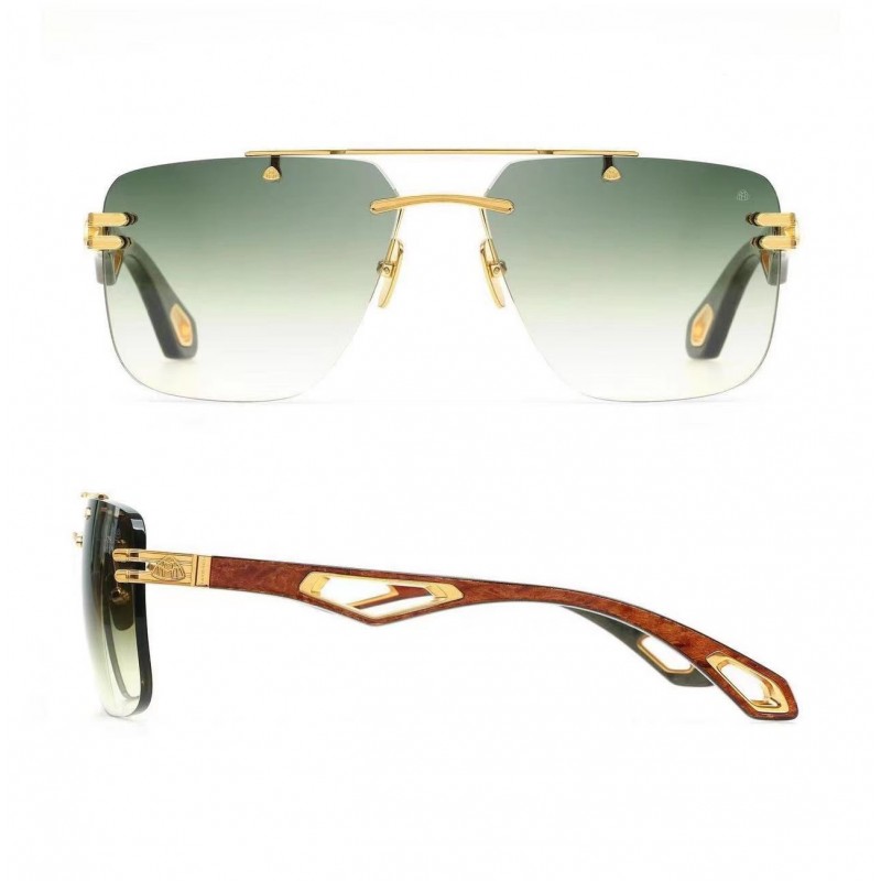 MAYBACH THE PRESIDENT Sunglasses In Gold Red Gradient Green