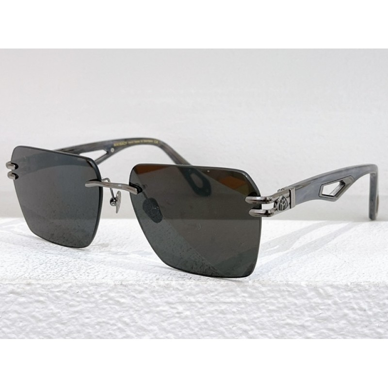 MAYBACH THE WEBEN II Sunglasses In Gunmetal Gray