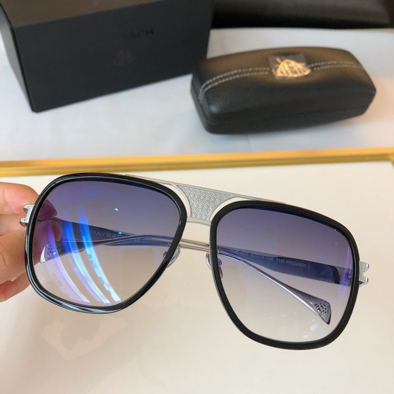 MAYBACH The Premier Sunglasses In Black Silver Gradient Blue