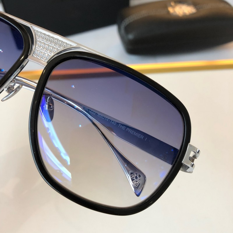 MAYBACH The Premier Sunglasses In Black Silver Gradient Blue
