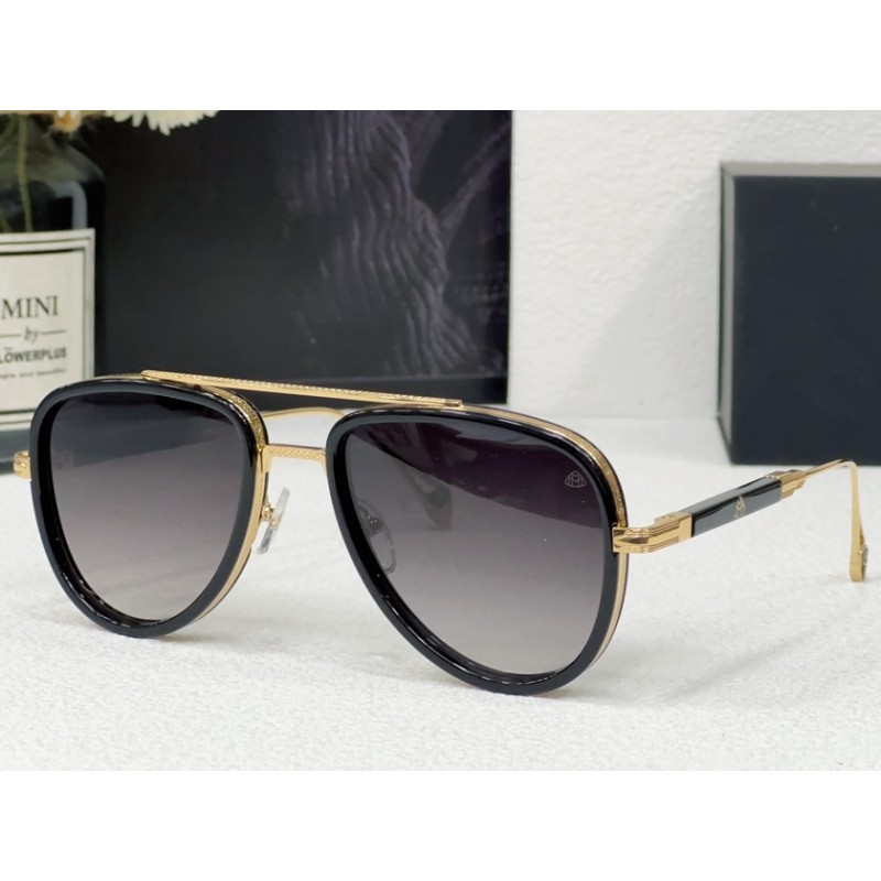 MAYBACH THEG-ABM-Z21 Sunglasses In Black Gold Gradient Gray