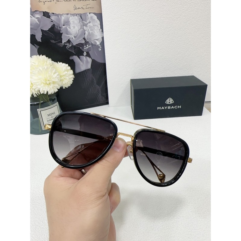 MAYBACH THEG-ABM-Z21 Sunglasses In Black Gold Gradient Gray