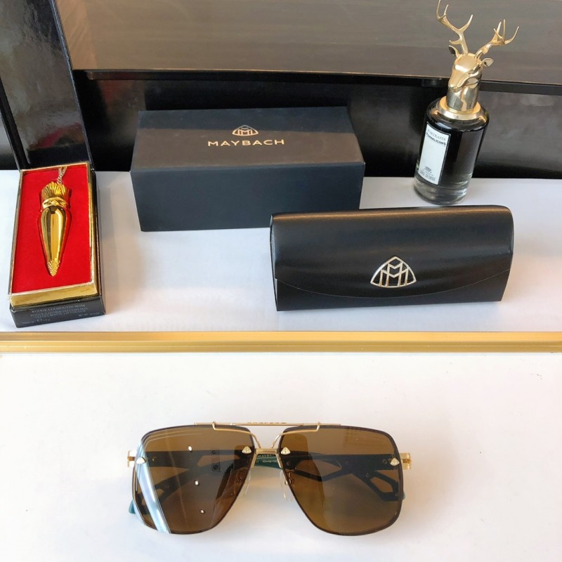 MAYBACH Z35 Sunglasses In Gold Tea Wine Red