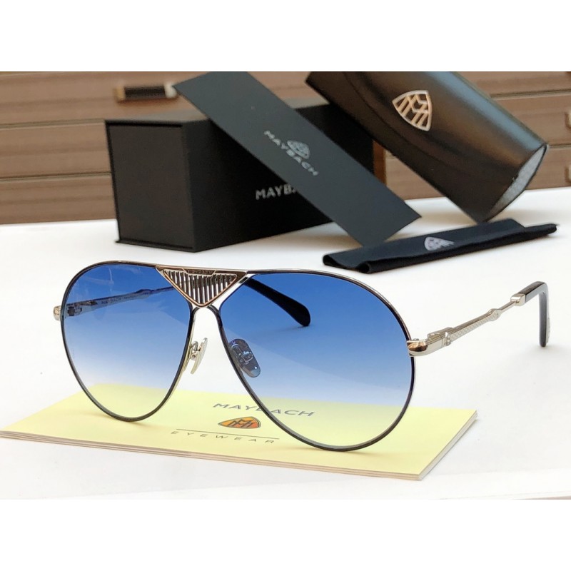MAYBACH The Roadster Sunglasses In Black Silver Gradient Blue