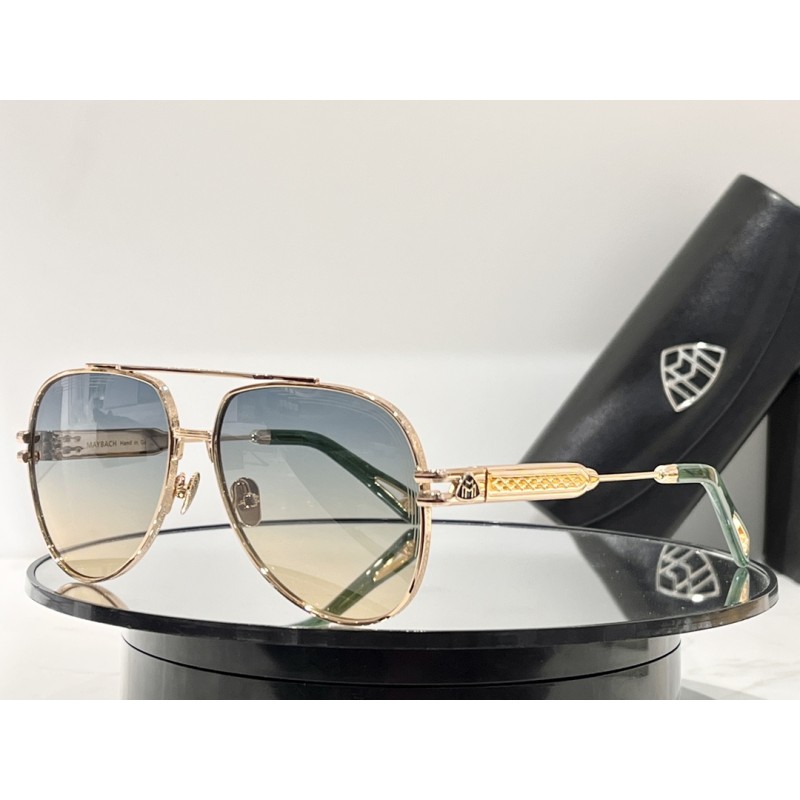 MAYBACH THE WEN Sunglasses In Gold Green Gradient ...