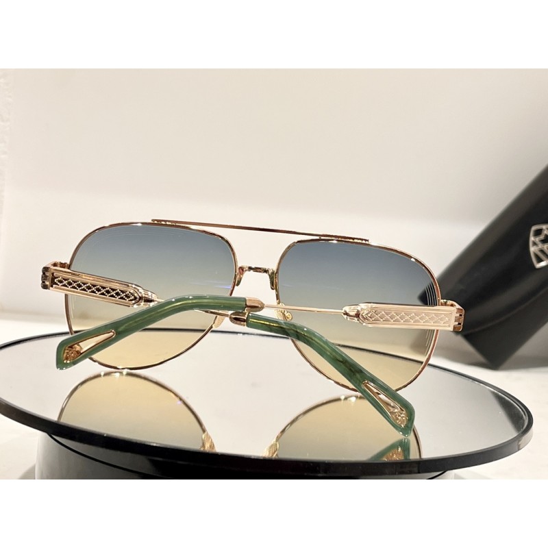 MAYBACH THE WEN Sunglasses In Gold Green Gradient Green