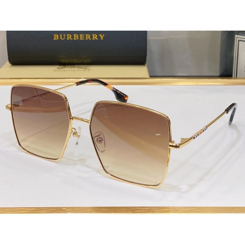 Burberry BE3133 Sunglasses In Gold Gradient Tan