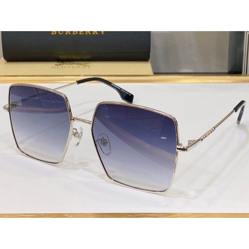 Burberry BE3133 Sunglasses In Silver Gradient Gray