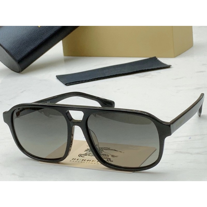 Burberry BE4320 Sunglasses In Black Gradient Gray