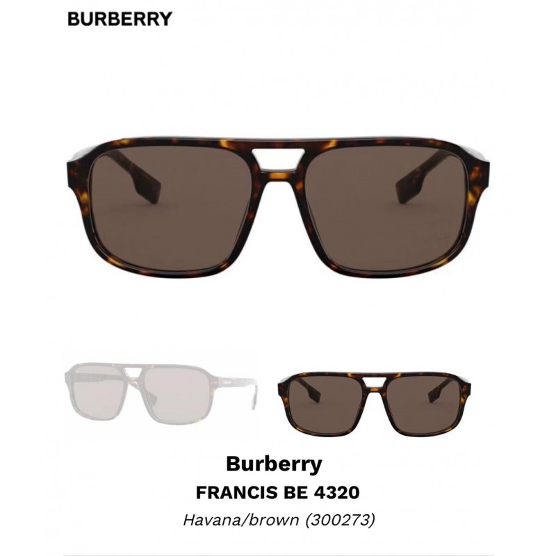 Burberry BE4320 Sunglasses In Tortoiseshell Tan