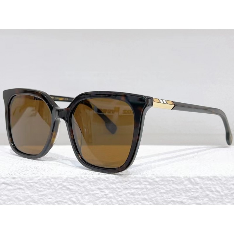 Burberry BE4347 Sunglasses In Tortoiseshell Tan