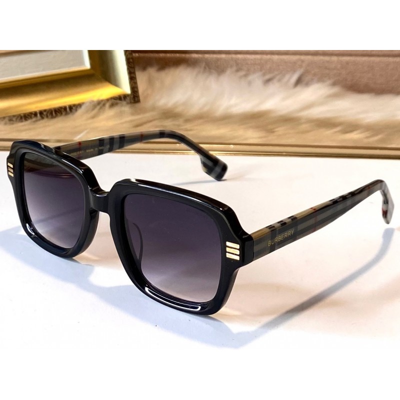 Burberry BE4349 Sunglasses In Black Gradient Gray