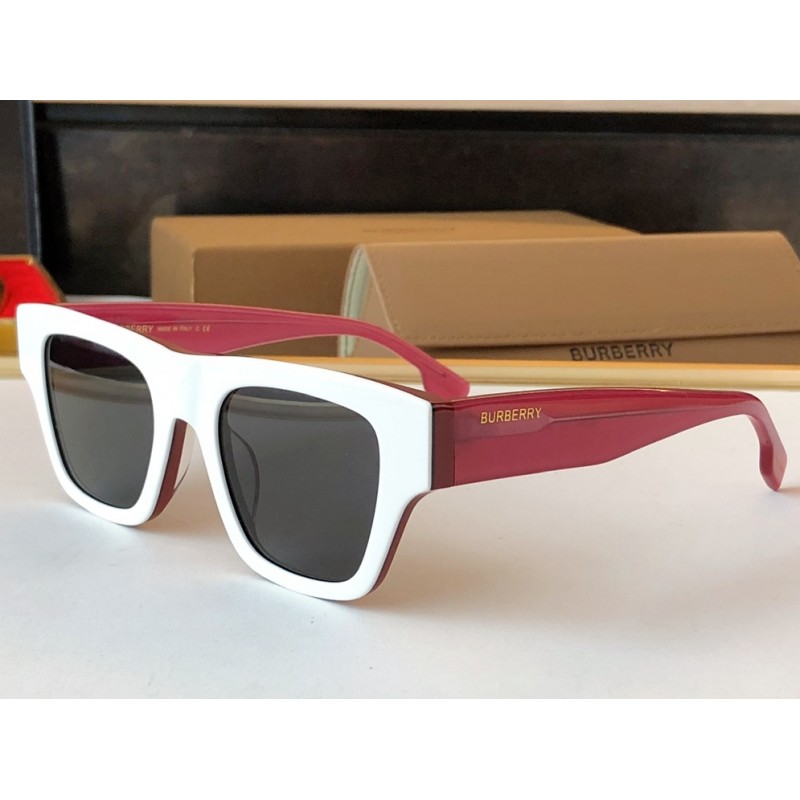 Burberry BE4360 Sunglasses In Red White