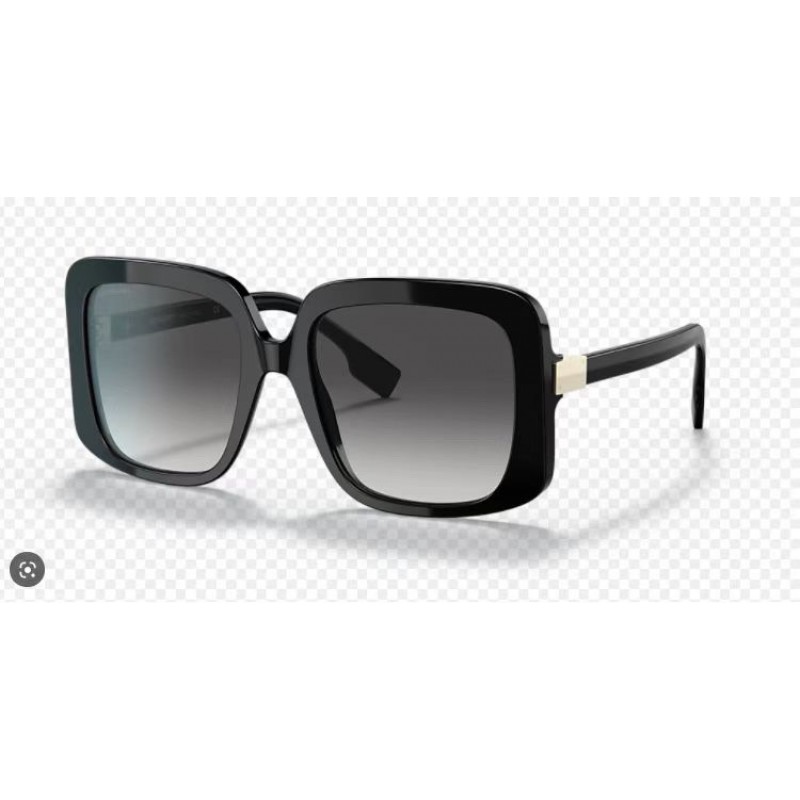 Burberry BE4363 Sunglasses In Black Gradient Gray
