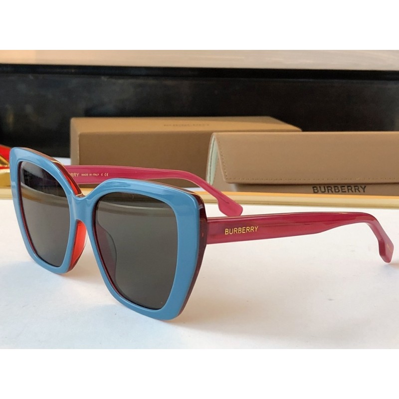 Burberry BE4366 Sunglasses In Red Blue